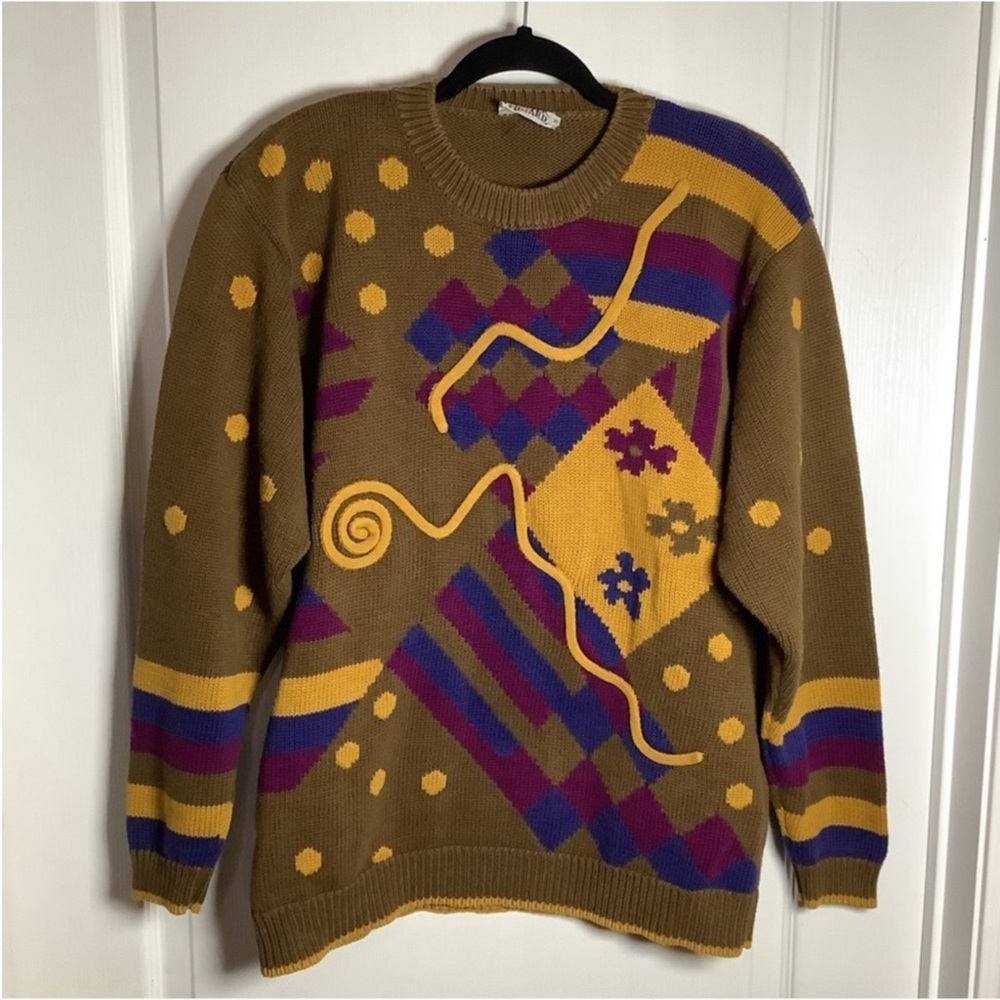 Vintage Mister Leonard abstract print sweater